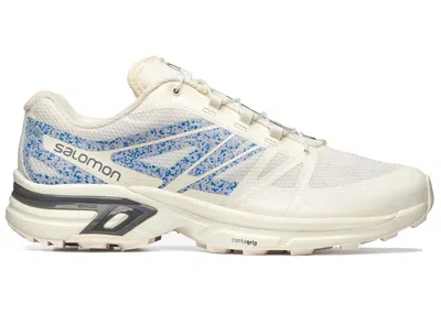 Pre-owned Salomon Xtwings 2 Mindful Royal Blue Sneakers In Vanilla Ice/quiet Shade In White