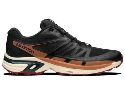 Pre-owned Salomon Xtwings 2 Sneakers In Black/bleached Sand/ponderosa Pine