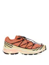 Salomon Low Top Sneakers With Mesh Upper And Rubber Outsole In Orange