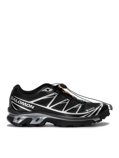 Salomon Performance-driven Xt 6 Gtx Sneakers Featuring Quicklace Technology In Black