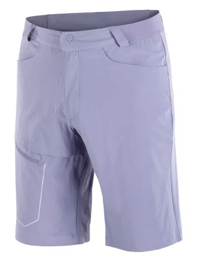 Salomon Zip-pocket Shorts In Purple