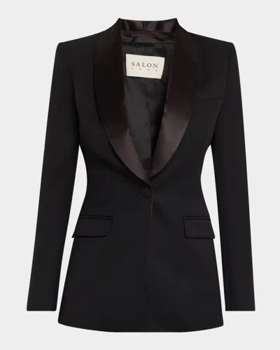 Salon 1884 Azienda Tuxedo Jacket In Black