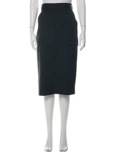 Pre-owned Salon 1884 Midi Length Skirt In Black