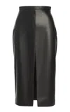 Salon 1884 Rizzo Lambskin Pencil Skirt In Black