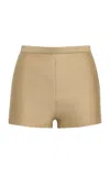 Salon 1884 Tozzo Cotton Silk Hot Pants In Tan