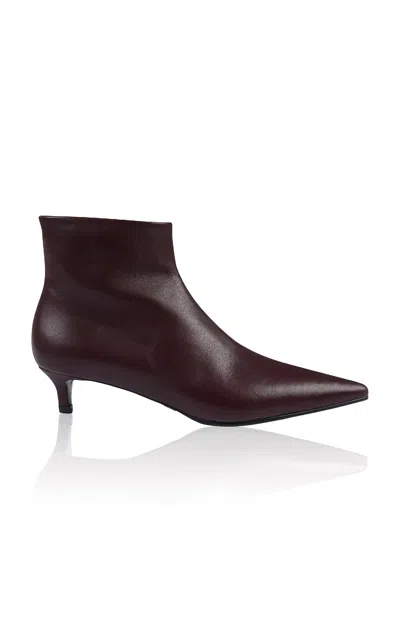 Salondeju Riye Plain Boots In Purple