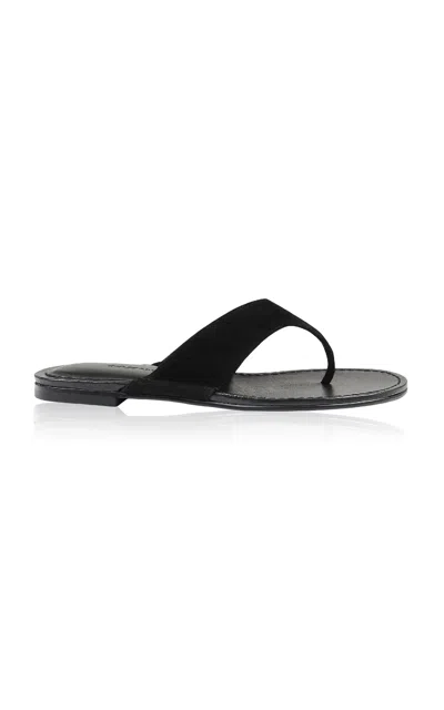 Salondeju Stitch Flip Flop Sandal In Black