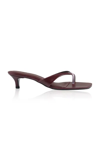 Salondeju Veil Mule In Burgundy