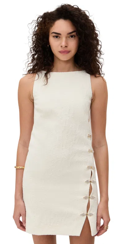 Saloni Alba Dress Ivory
