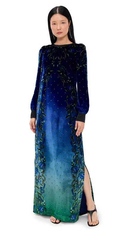 Saloni Amrit Long Kurta Dress Budapest Twilight Plmt In Multi