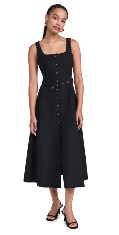 Saloni Bibba B Dress Black In Black