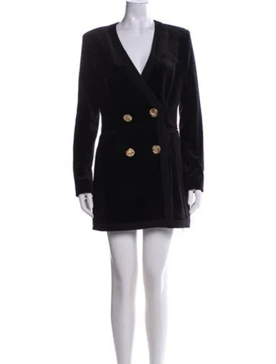 Pre-owned Saloni Blazer In Black
