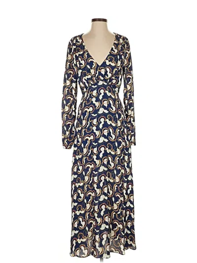 Pre-owned Saloni Casual Dress In Blue