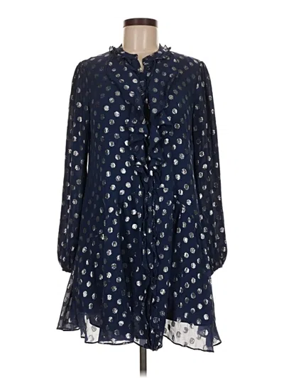 Pre-owned Saloni Casual Dress In Blue