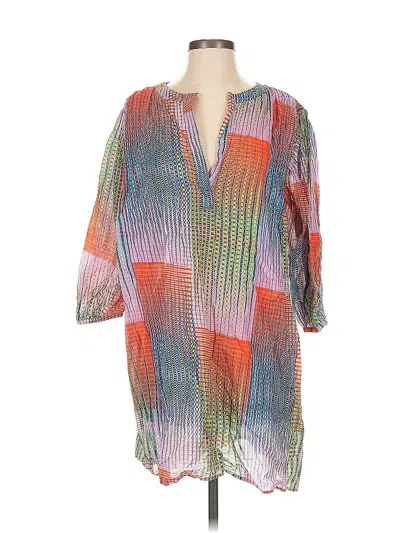 Pre-owned Saloni Casual Dress In Orange