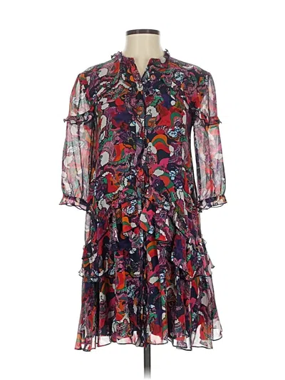 Pre-owned Saloni Casual Dress In Red