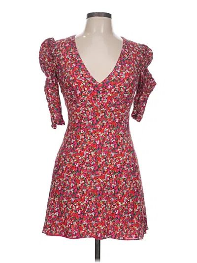 Pre-owned Saloni Casual Dress In Red