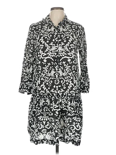 Pre-owned Saloni Casual Dress In Silver