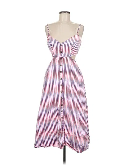 Pre-owned Saloni Casual Dress In White