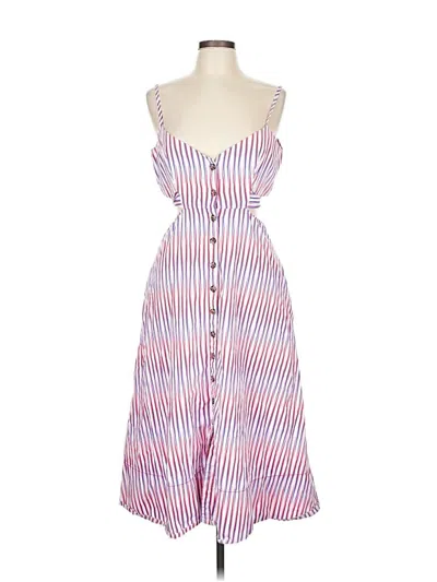 Pre-owned Saloni Casual Dress In White