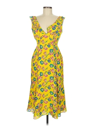 Pre-owned Saloni Casual Dress In Yellow