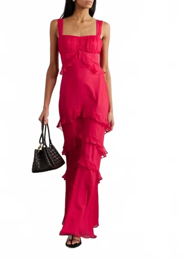Saloni Chandra Dress In Bright Fuchsia