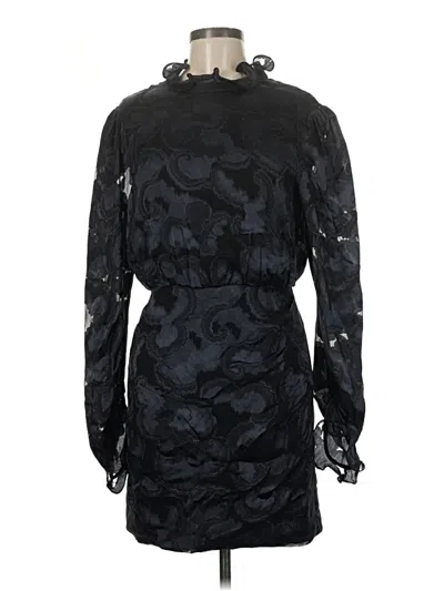 Pre-owned Saloni Cocktail Dress In Black