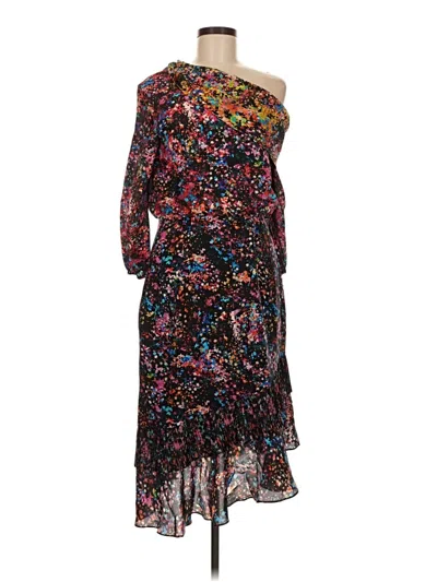 Pre-owned Saloni Cocktail Dress In Black