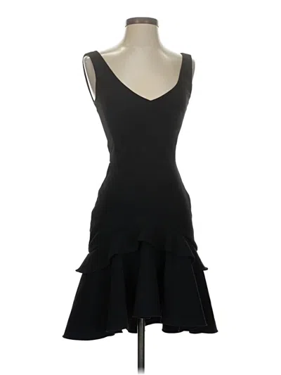 Pre-owned Saloni Cocktail Dress In Black