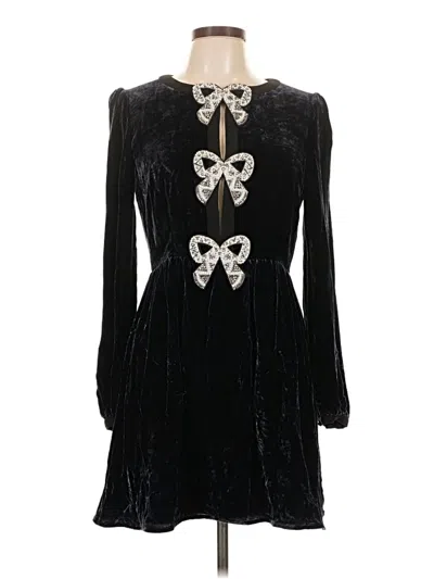 Pre-owned Saloni Cocktail Dress In Black