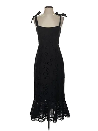 Pre-owned Saloni Cocktail Dress In Black