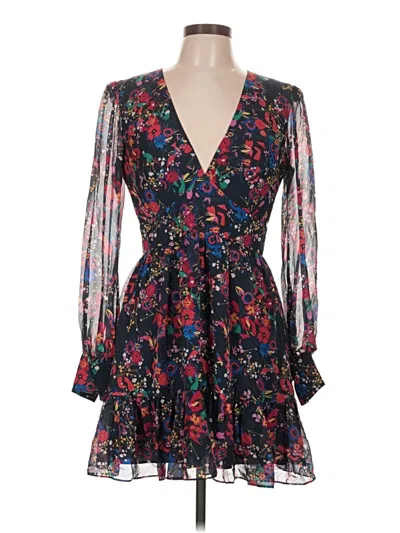 Pre-owned Saloni Cocktail Dress In Black
