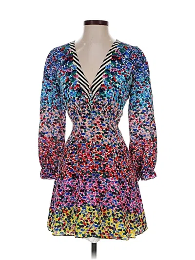 Pre-owned Saloni Cocktail Dress In Blue