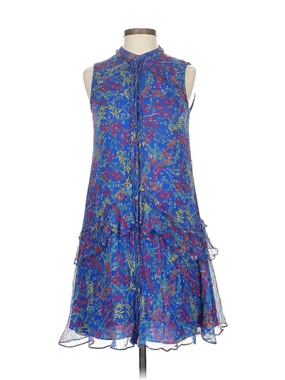 Pre-owned Saloni Cocktail Dress In Blue