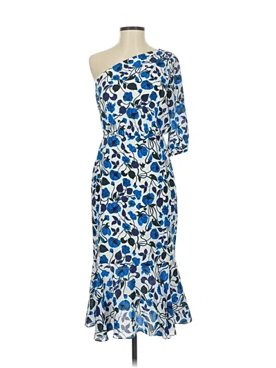 Pre-owned Saloni Cocktail Dress In Blue