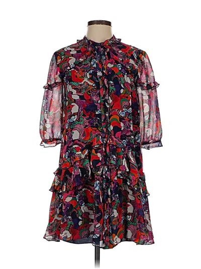 Pre-owned Saloni Cocktail Dress In Blue