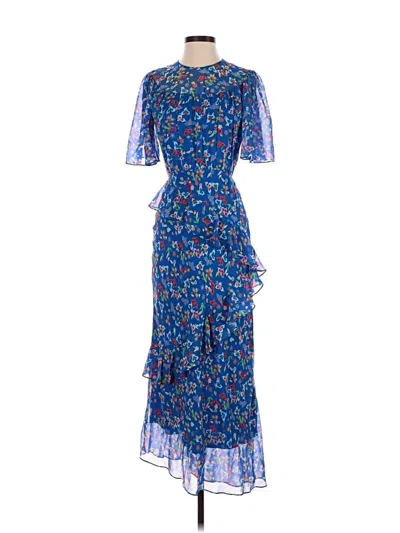 Pre-owned Saloni Cocktail Dress In Blue