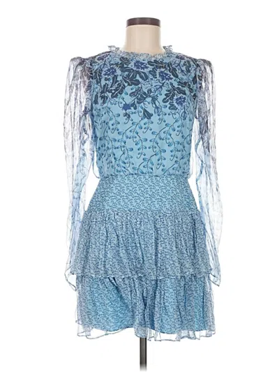 Pre-owned Saloni Cocktail Dress In Blue