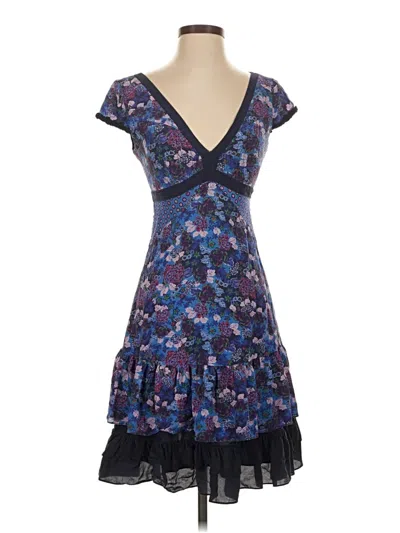Pre-owned Saloni Cocktail Dress In Blue
