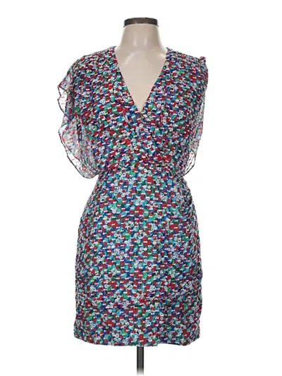 Pre-owned Saloni Cocktail Dress In Blue