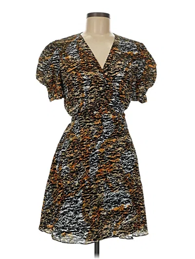 Pre-owned Saloni Cocktail Dress In Brown