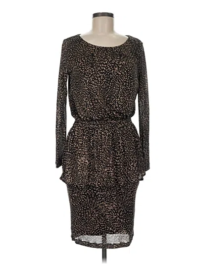 Pre-owned Saloni Cocktail Dress In Brown
