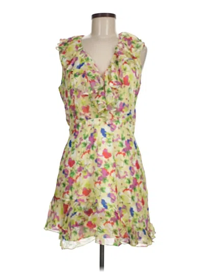 Pre-owned Saloni Cocktail Dress In Green