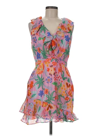 Pre-owned Saloni Cocktail Dress In Orange