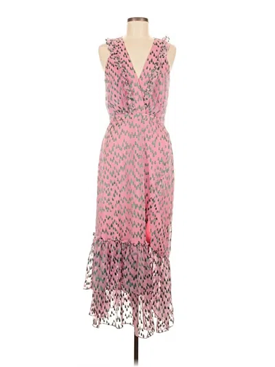 Pre-owned Saloni Cocktail Dress In Pink