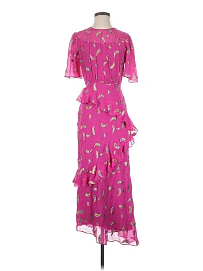 Pre-owned Saloni Cocktail Dress In Pink