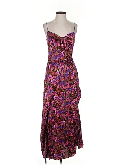 Pre-owned Saloni Cocktail Dress In Purple
