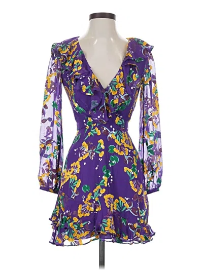 Pre-owned Saloni Cocktail Dress In Purple