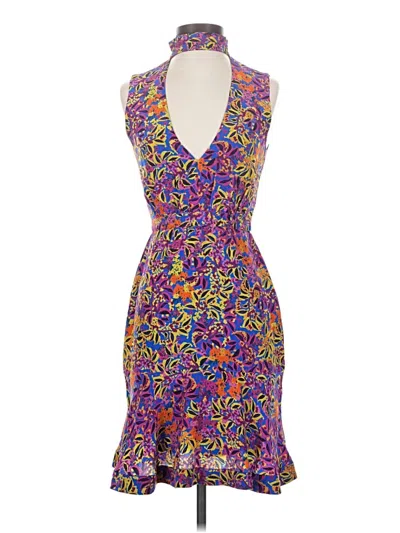 Pre-owned Saloni Cocktail Dress In Purple
