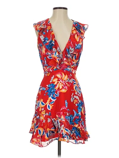 Pre-owned Saloni Cocktail Dress In Red